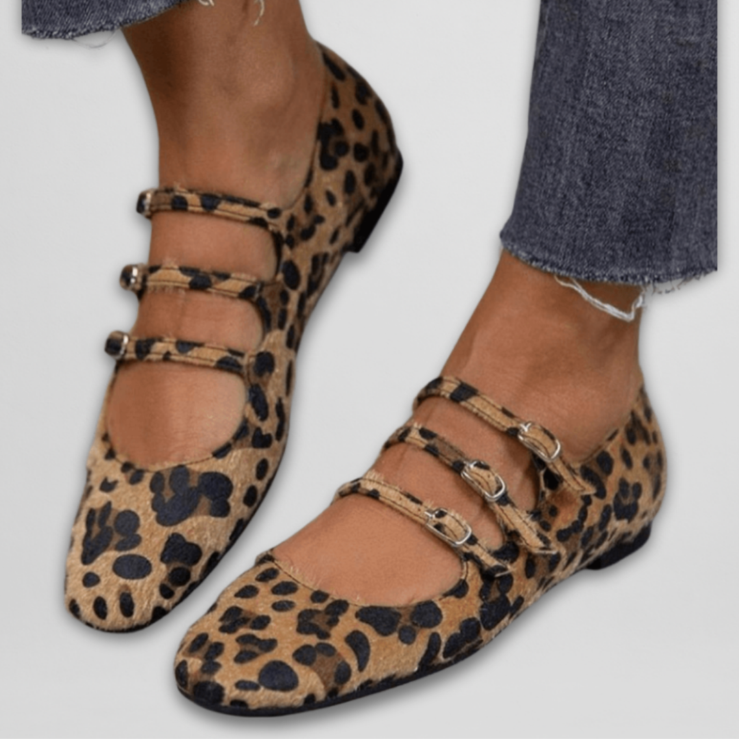 Minna | Tierdruck Ballerina Flats