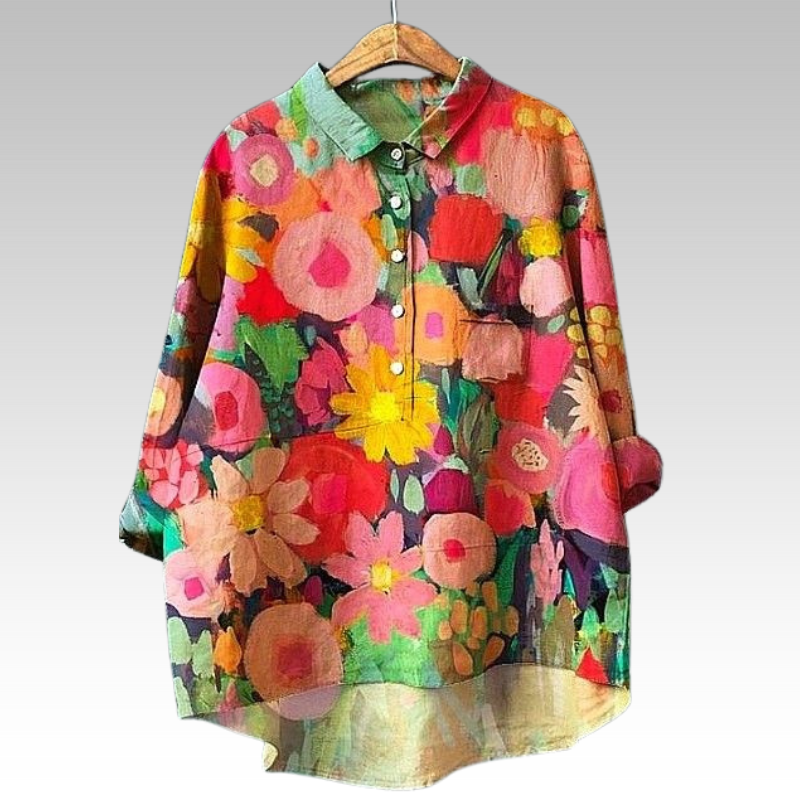 Lina | Klassieke Bloemenblouses