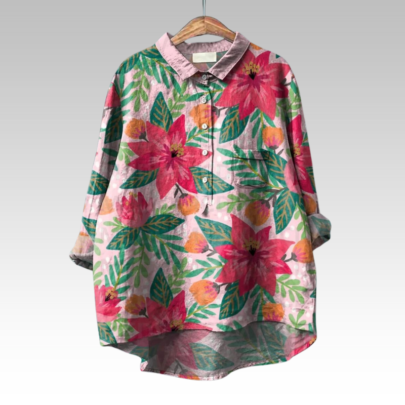 Alina | Klassieke Bloemenblouses