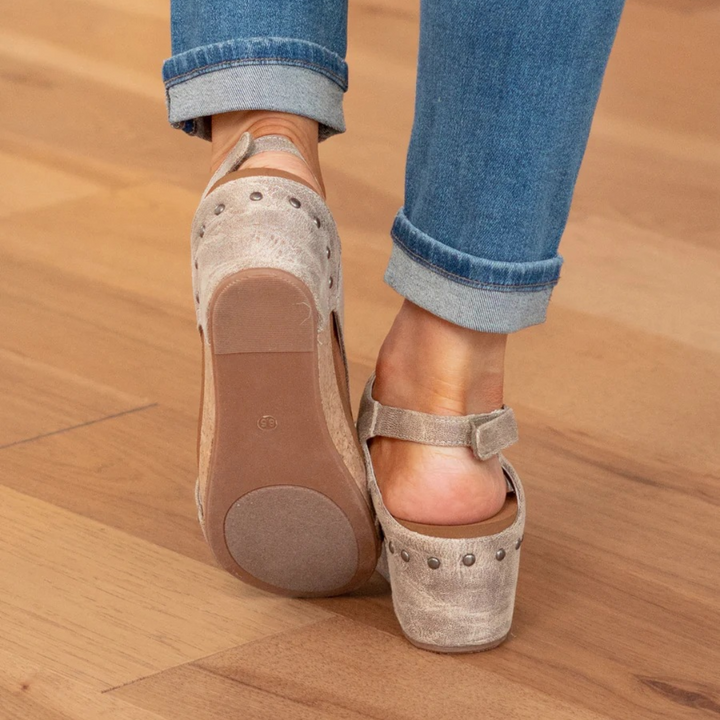 Rike | Wildleder Plateausandalen