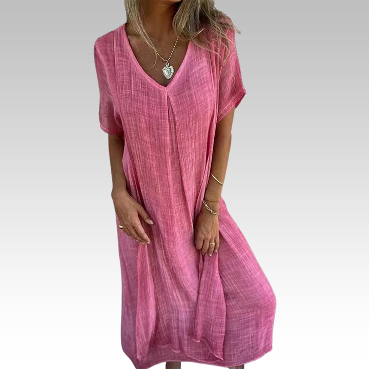 Désirée | Bequemes Kleid mit V-Ausschnitt