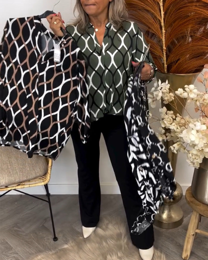 Janina | Bluse mit Grafischem Druck