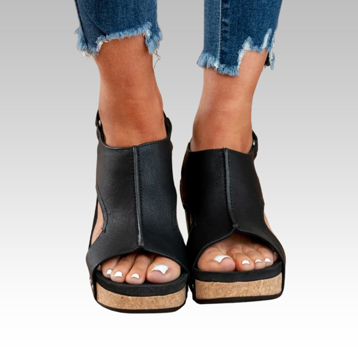 Rike | Wildleder Plateausandalen