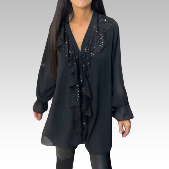 Gundula | Stilvolle Bluse mit Rüschen