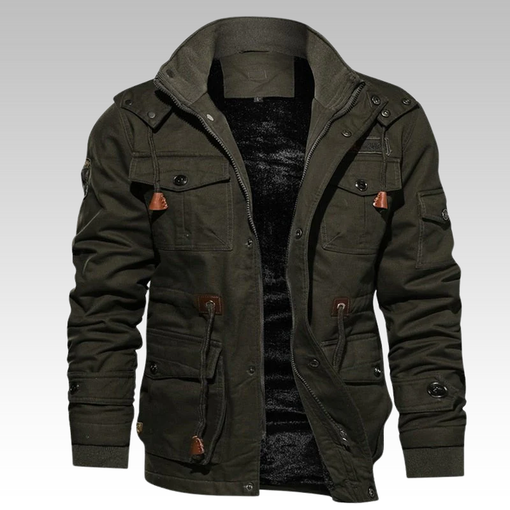 Christian | Stilvolles und Bequemes Herrenjacke mit Abnehmbarer Kapuze