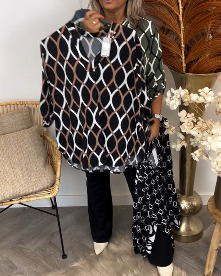 Janina | Bluse mit Grafischem Druck