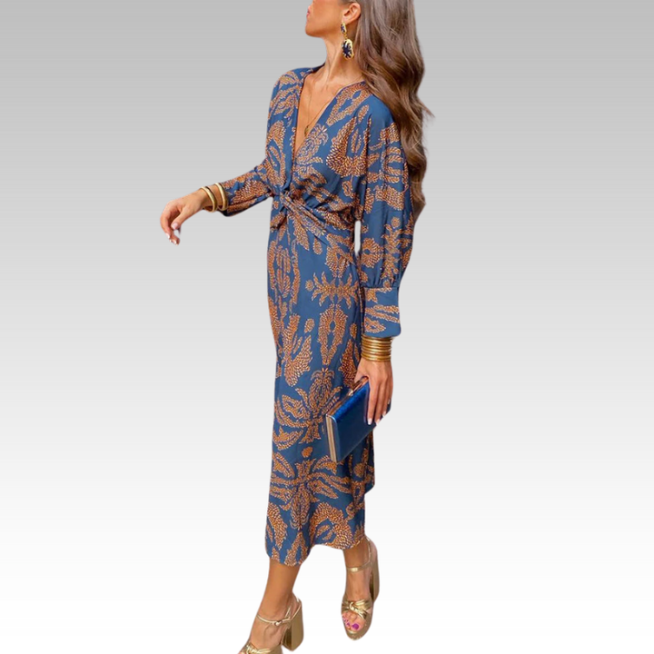 Renée | Elegantes Kleid mit Vintage-Druck