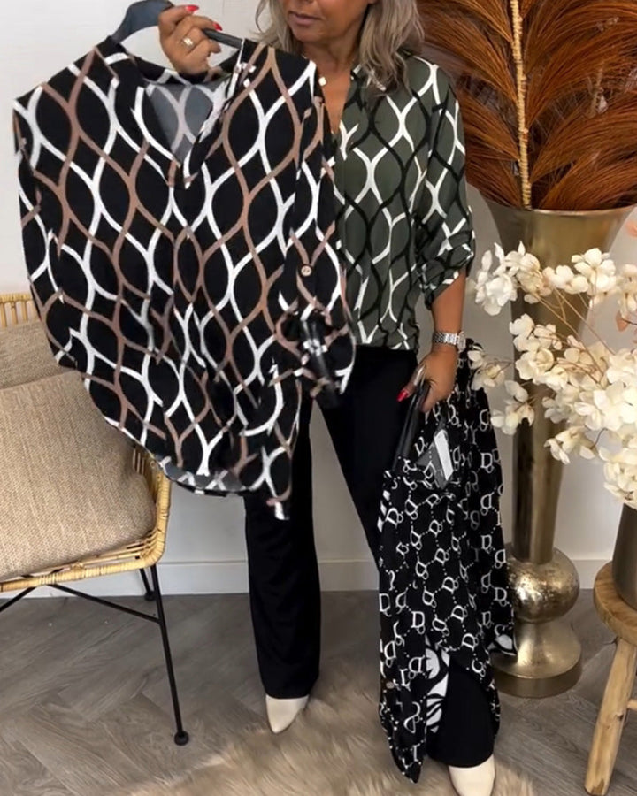 Janina | Bluse mit Grafischem Druck