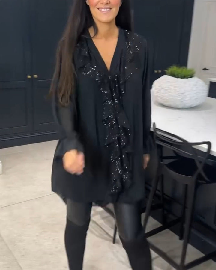 Gundula | Stilvolle Bluse mit Rüschen