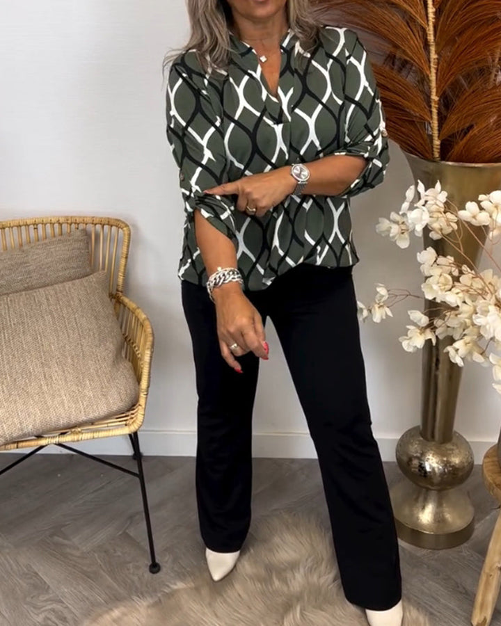 Janina | Bluse mit Grafischem Druck