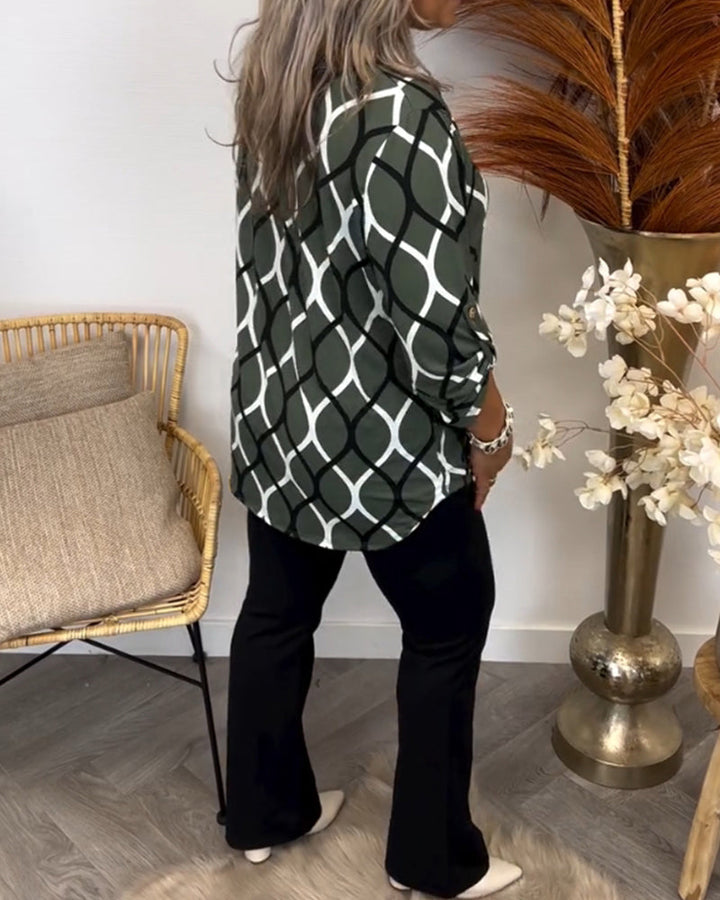 Janina | Bluse mit Grafischem Druck