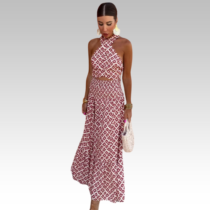 Wiebke | Midikleid mit schulterfreien Trägern