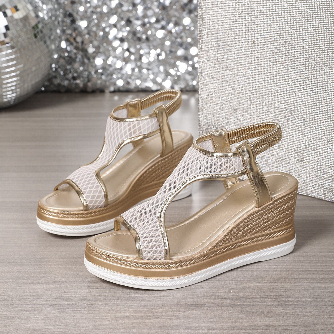 Annelina | Elegante orthopädische Slippers für Damen mit Keilabsatz