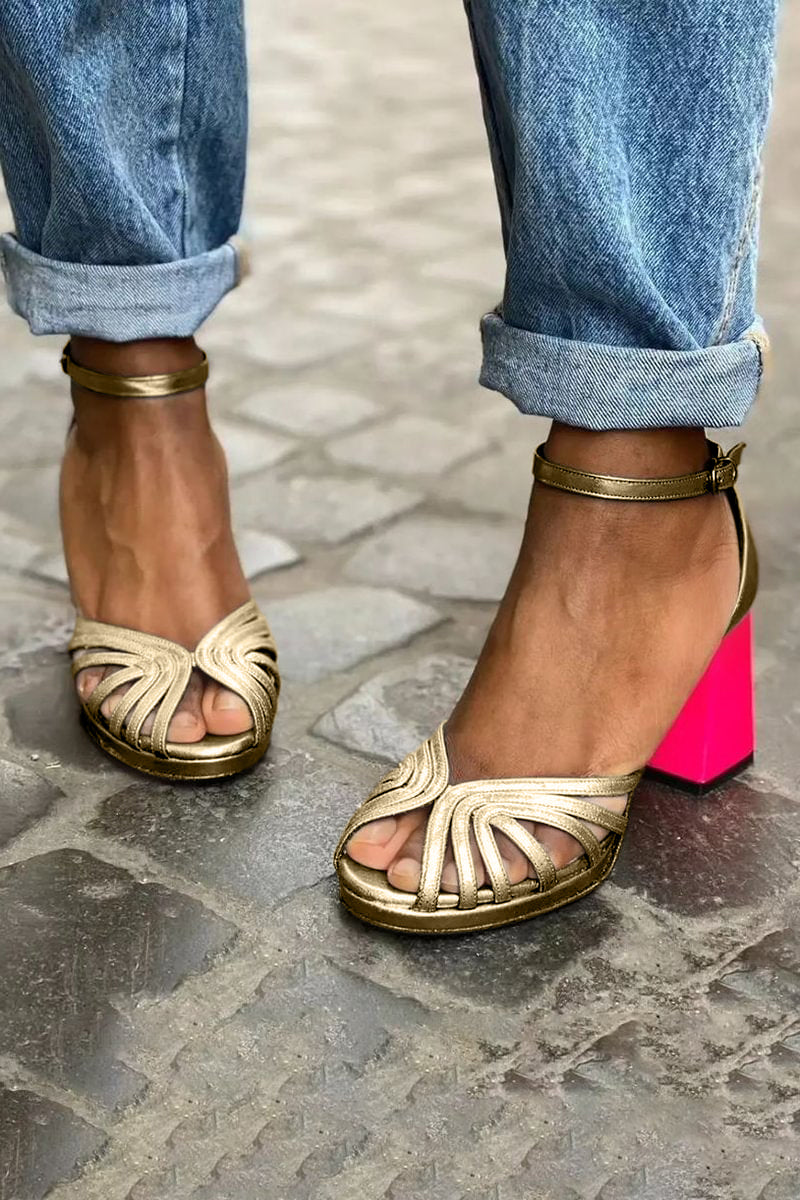 Luise | Klassische Sandalen mit Knöchelriemen und offenen Zehen