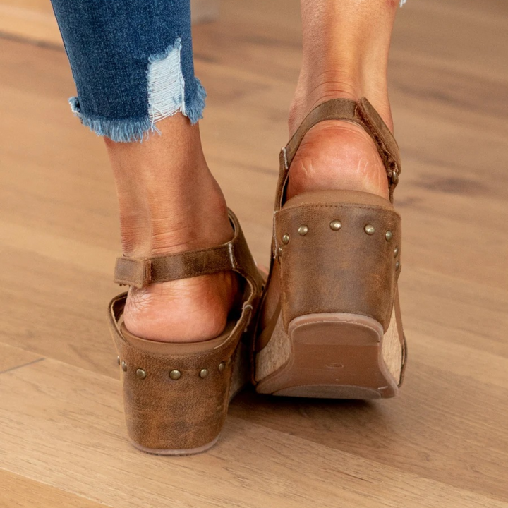 Rike | Wildleder Plateausandalen