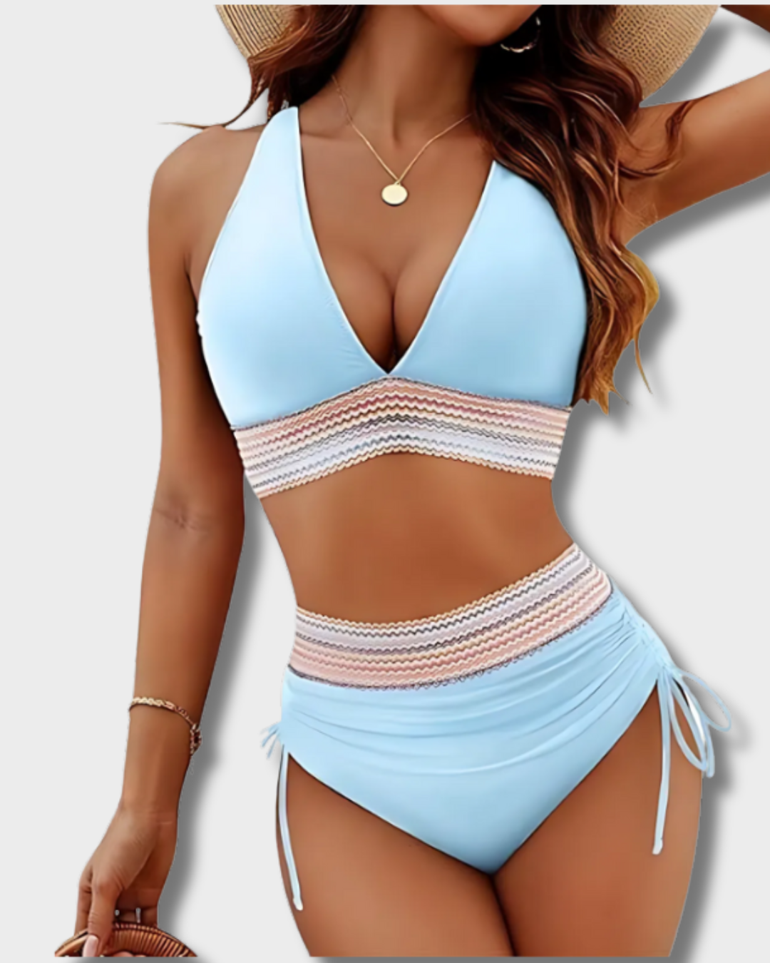 Swanhild | Bikini-Set mit Bauchkontrolle und hoher Taille