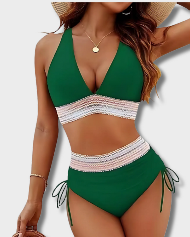 Swanhild | Bikini-Set mit Bauchkontrolle und hoher Taille