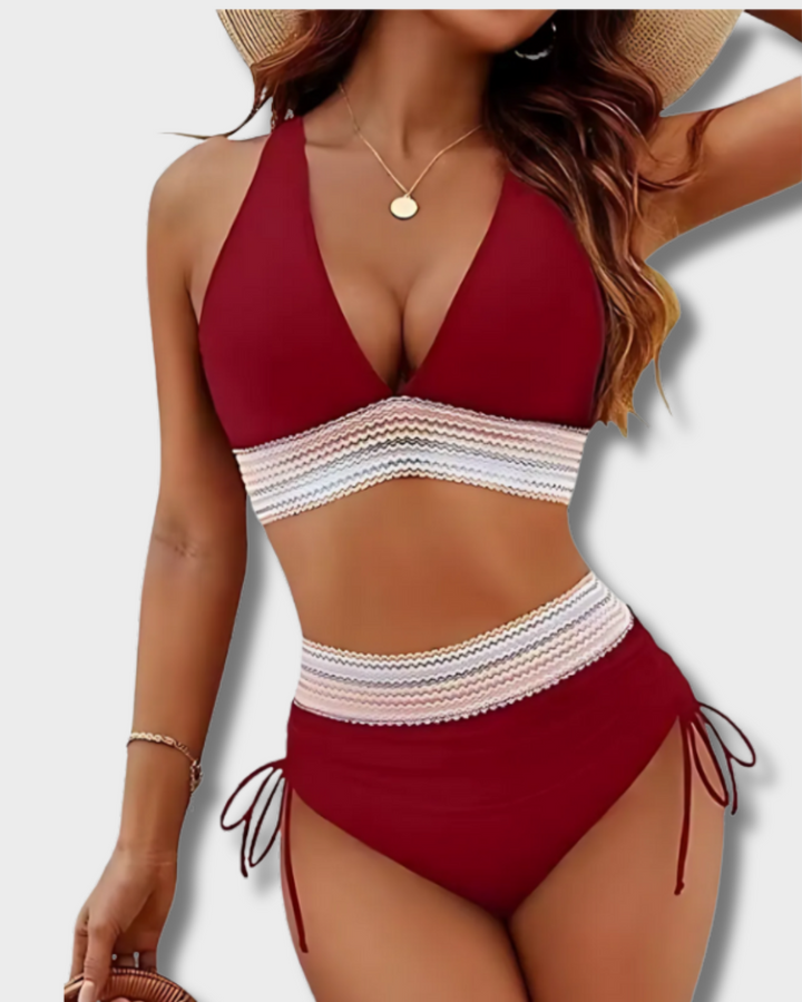 Swanhild | Bikini-Set mit Bauchkontrolle und hoher Taille