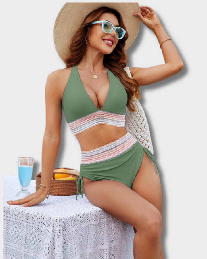 Swanhild | Bikini-Set mit Bauchkontrolle und hoher Taille