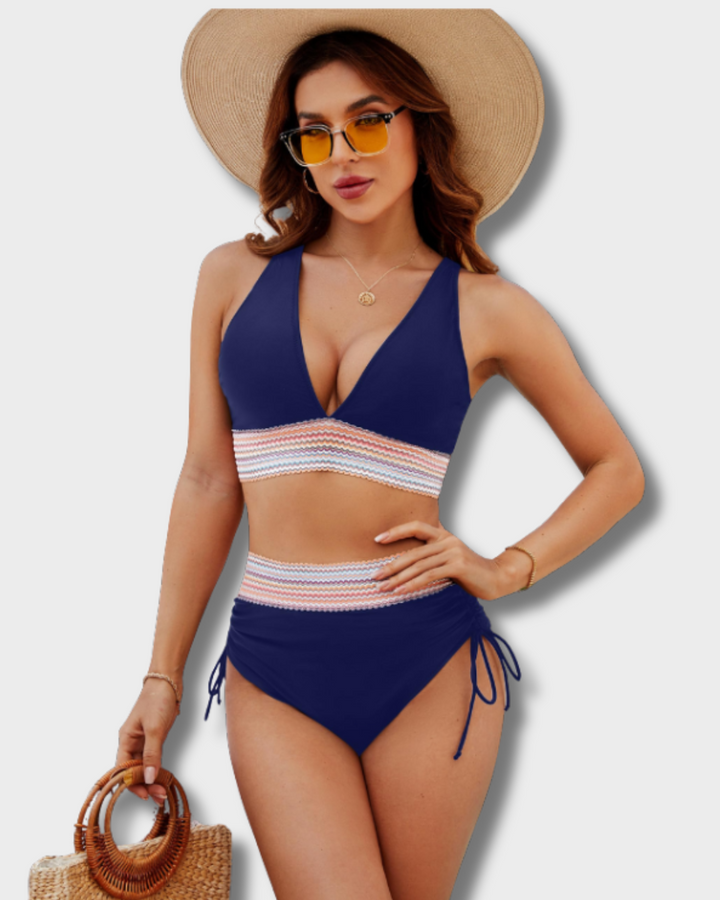 Swanhild | Bikini-Set mit Bauchkontrolle und hoher Taille