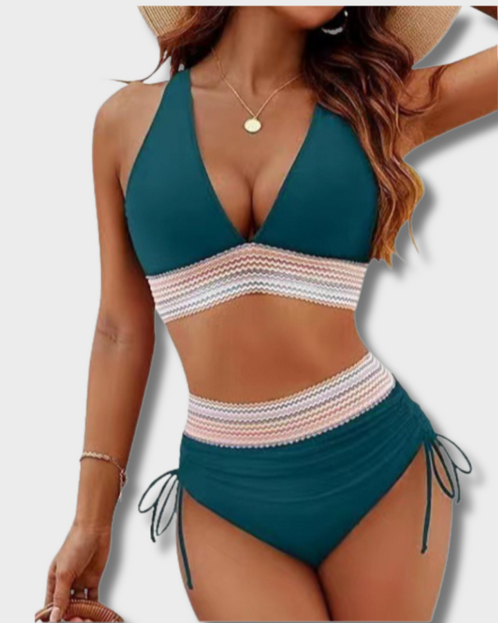 Swanhild | Bikini-Set mit Bauchkontrolle und hoher Taille