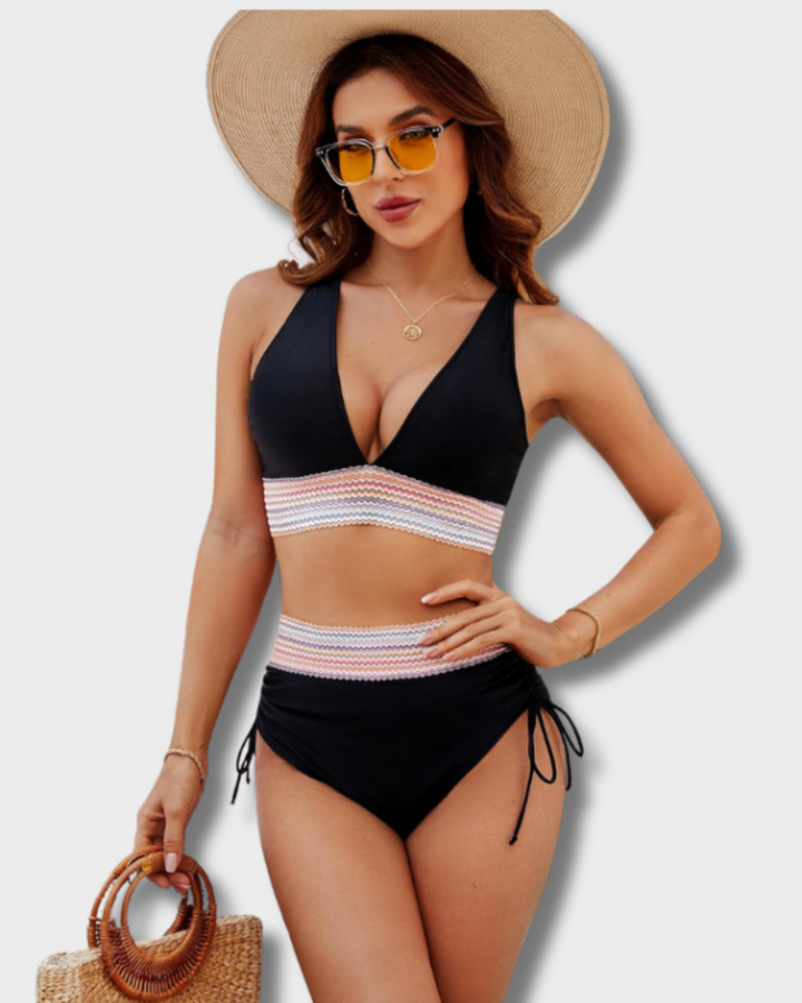 Swanhild | Bikini-Set mit Bauchkontrolle und hoher Taille