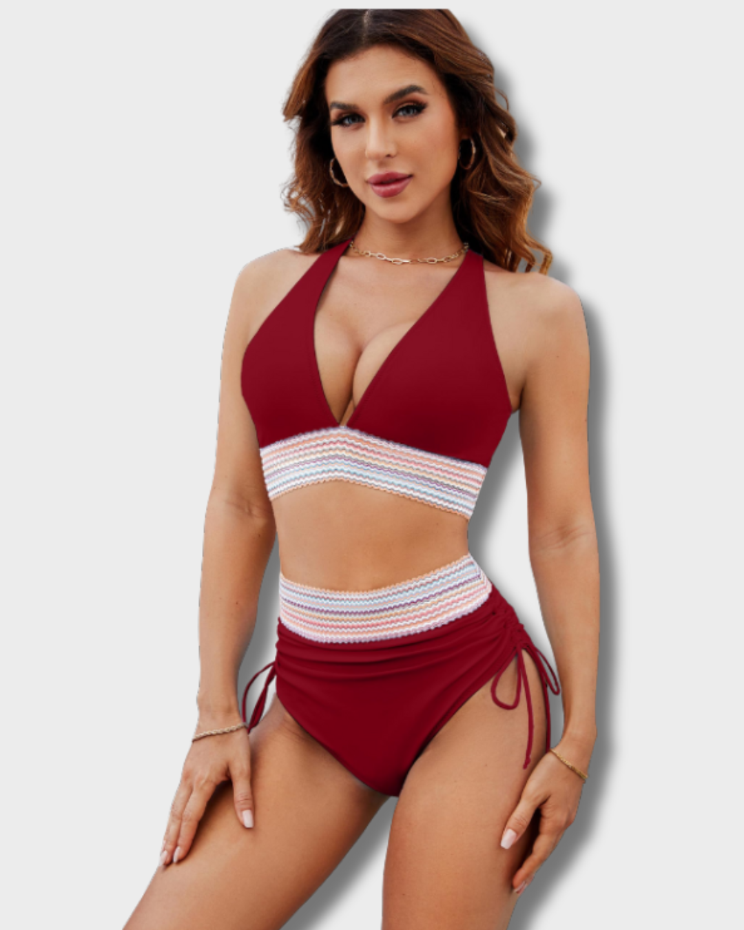 Swanhild | Bikini-Set mit Bauchkontrolle und hoher Taille