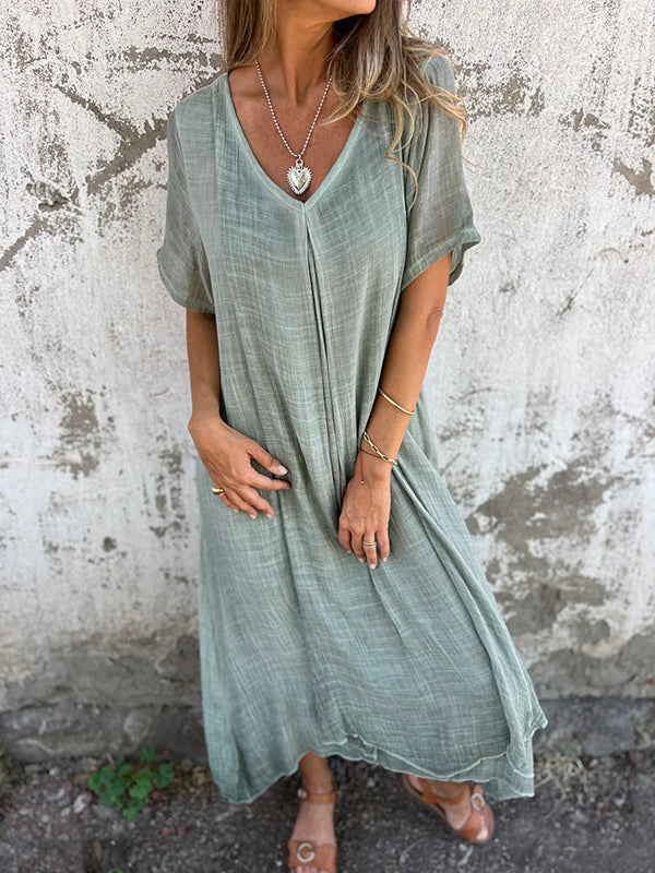 Désirée | Bequemes Kleid mit V-Ausschnitt