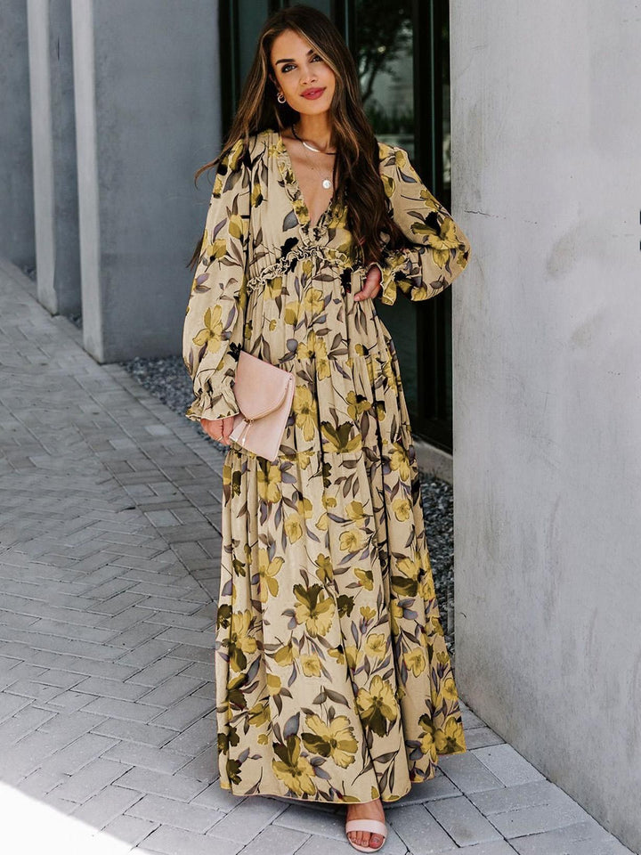 Olivia | Geschichtete Maxi Kleid mit Rüschen