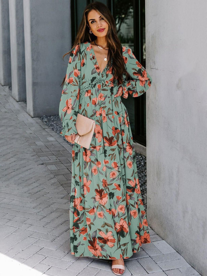 Olivia | Geschichtete Maxi Kleid mit Rüschen