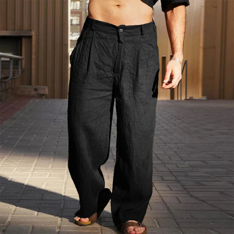 Kevin | Elegante Hose mit weitem Bein