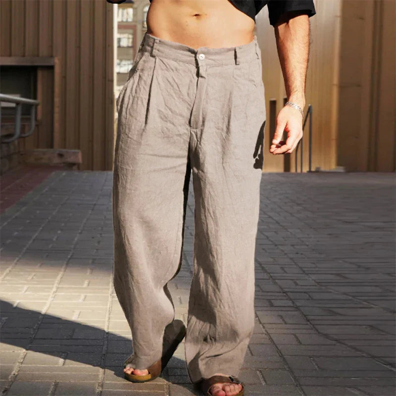 Kevin | Elegante Hose mit weitem Bein