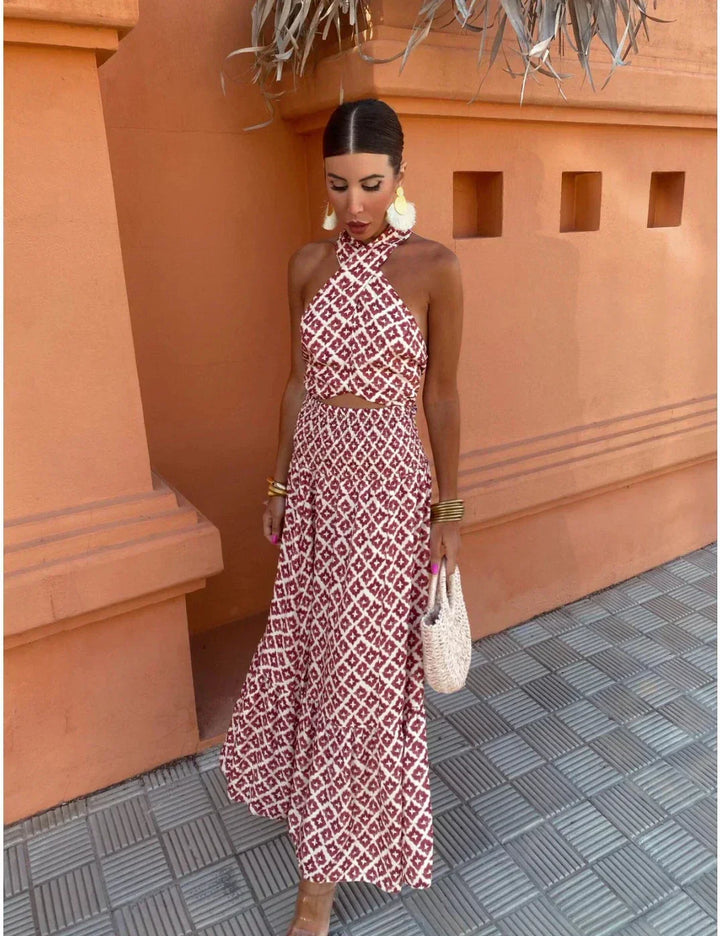 Wiebke | Midikleid mit schulterfreien Trägern