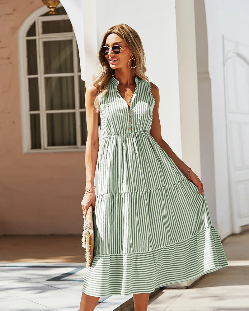 Clarissa | Elegantes, fließendes Kleid für den Alltag