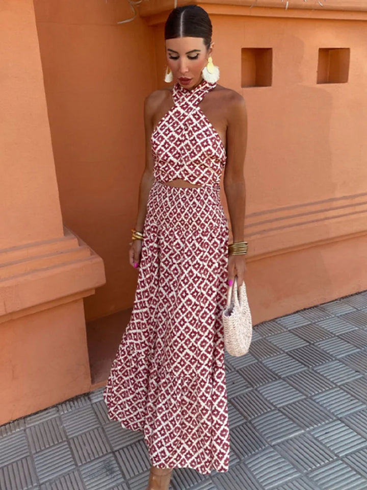 Wiebke | Midikleid mit schulterfreien Trägern