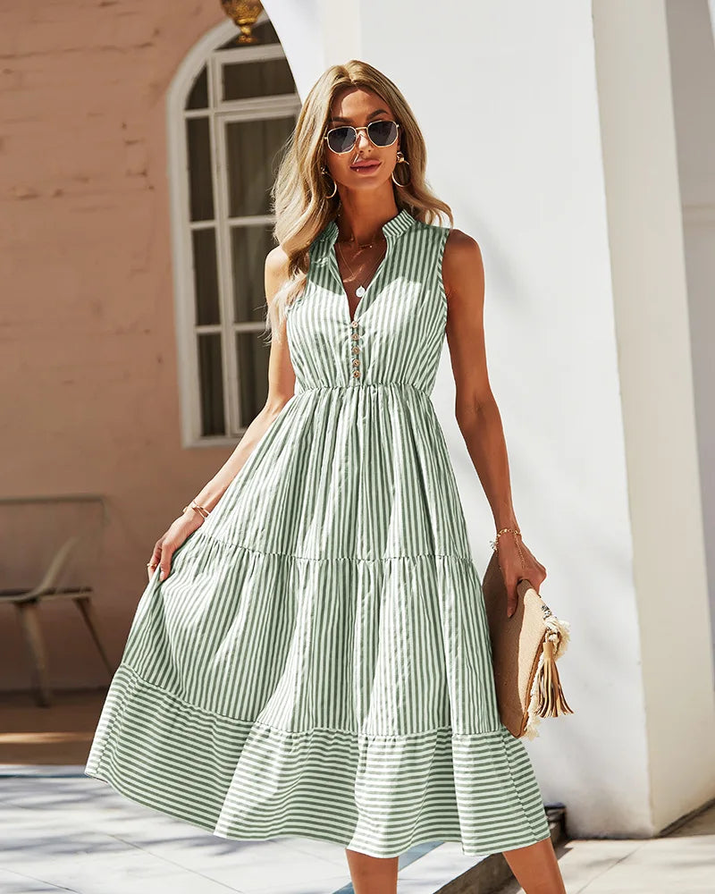 Clarissa | Elegantes, fließendes Kleid für den Alltag