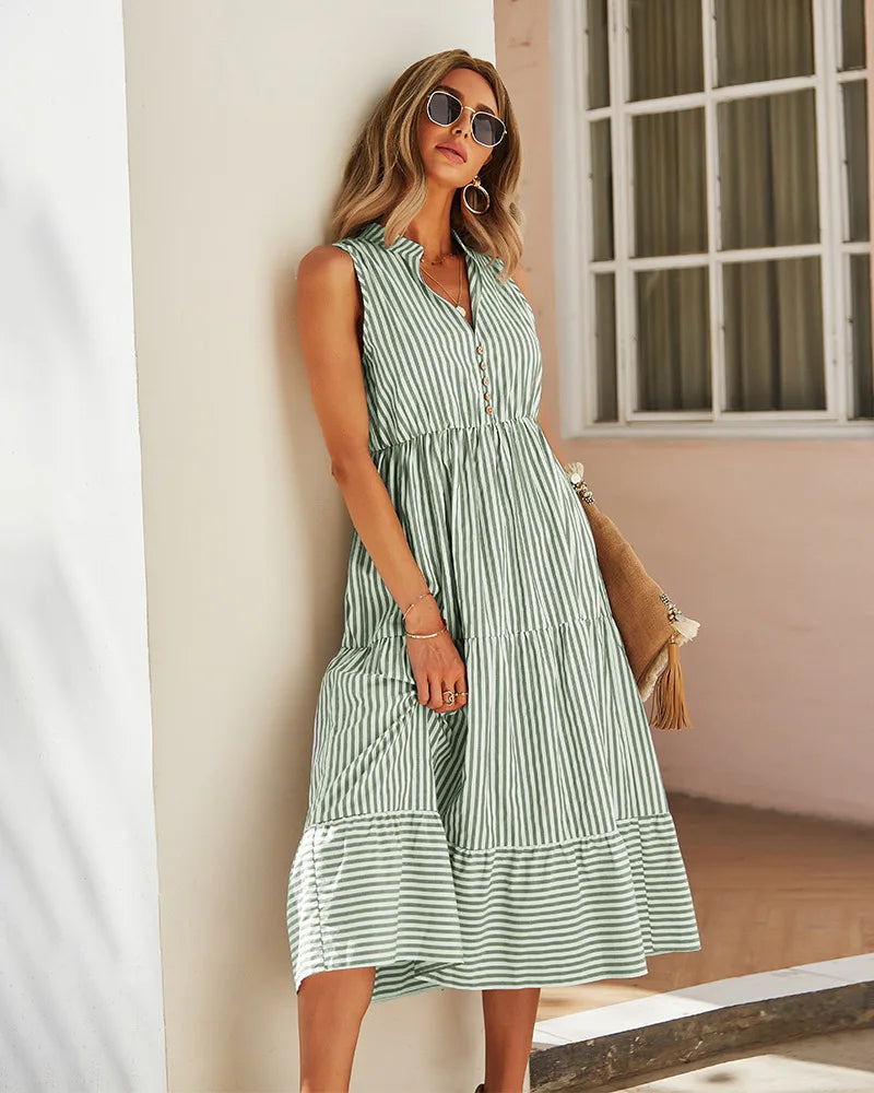 Clarissa | Elegantes, fließendes Kleid für den Alltag