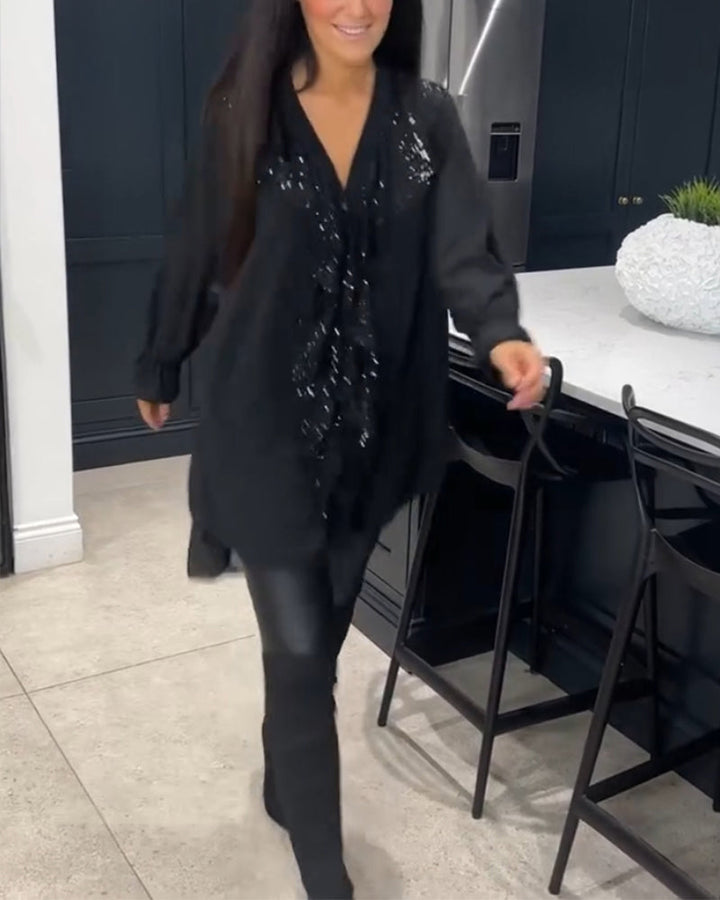 Gundula | Stilvolle Bluse mit Rüschen