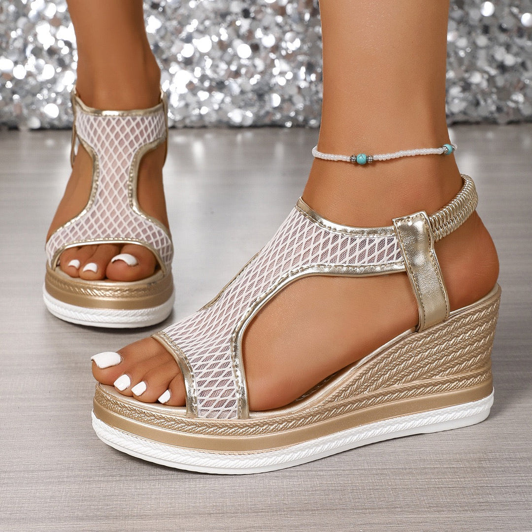 Annelina | Elegante orthopädische Slippers für Damen mit Keilabsatz