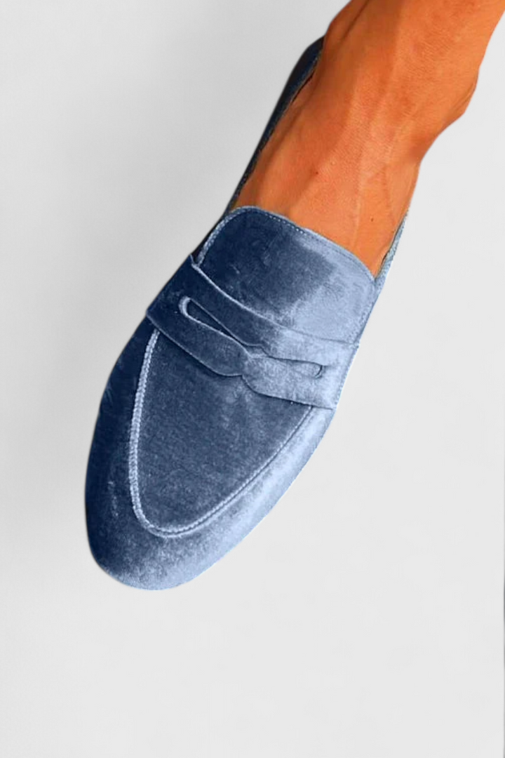 Raina | Samt Patchwork Slipper