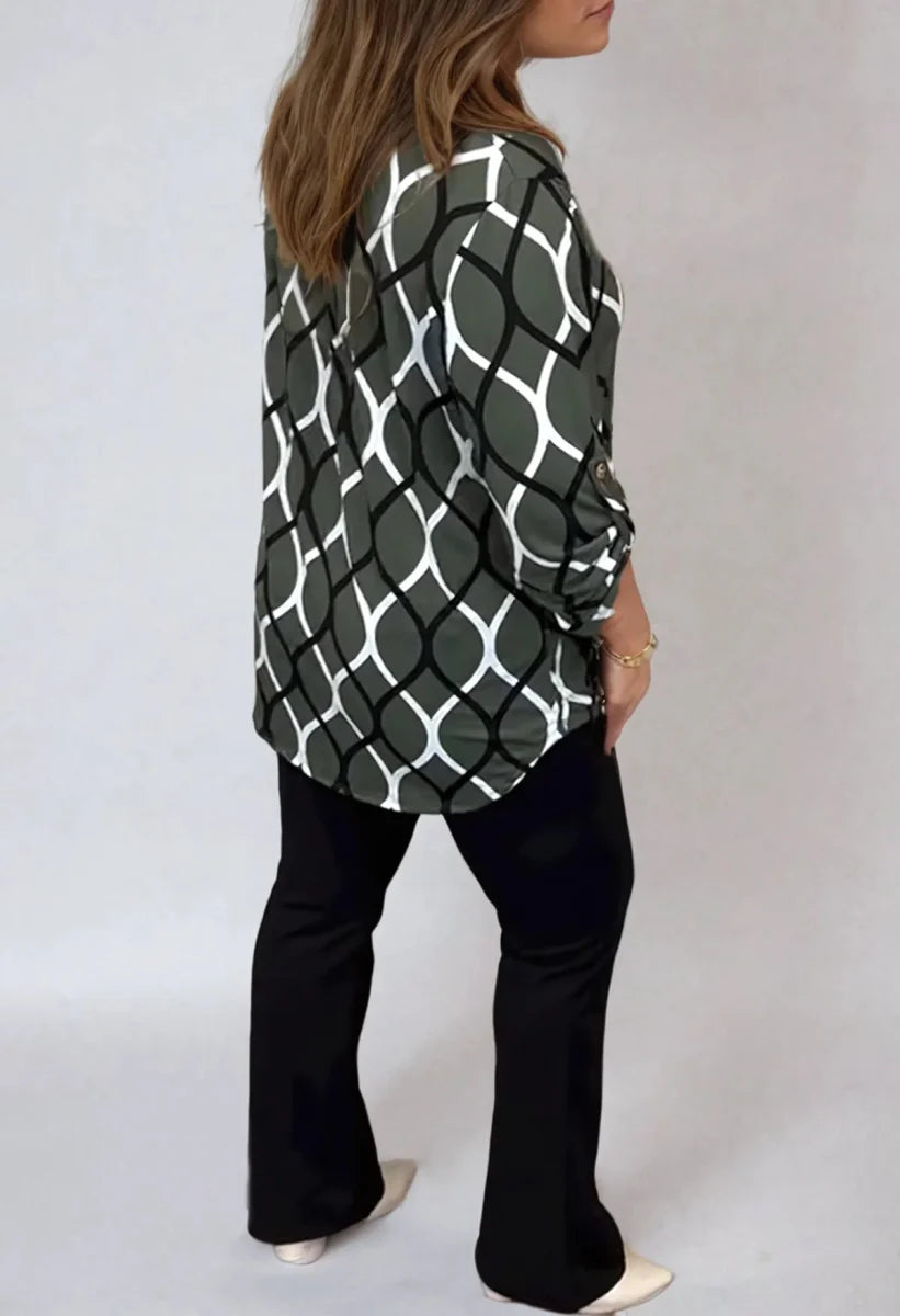 Janne | Leichte Bluse elegantes Muster