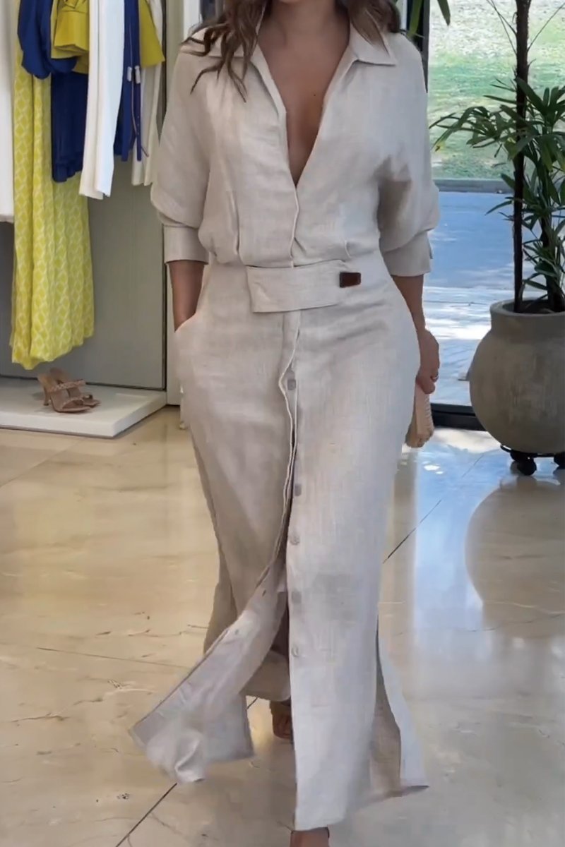 Lydia | Maxikleid mit V-Ausschnitt