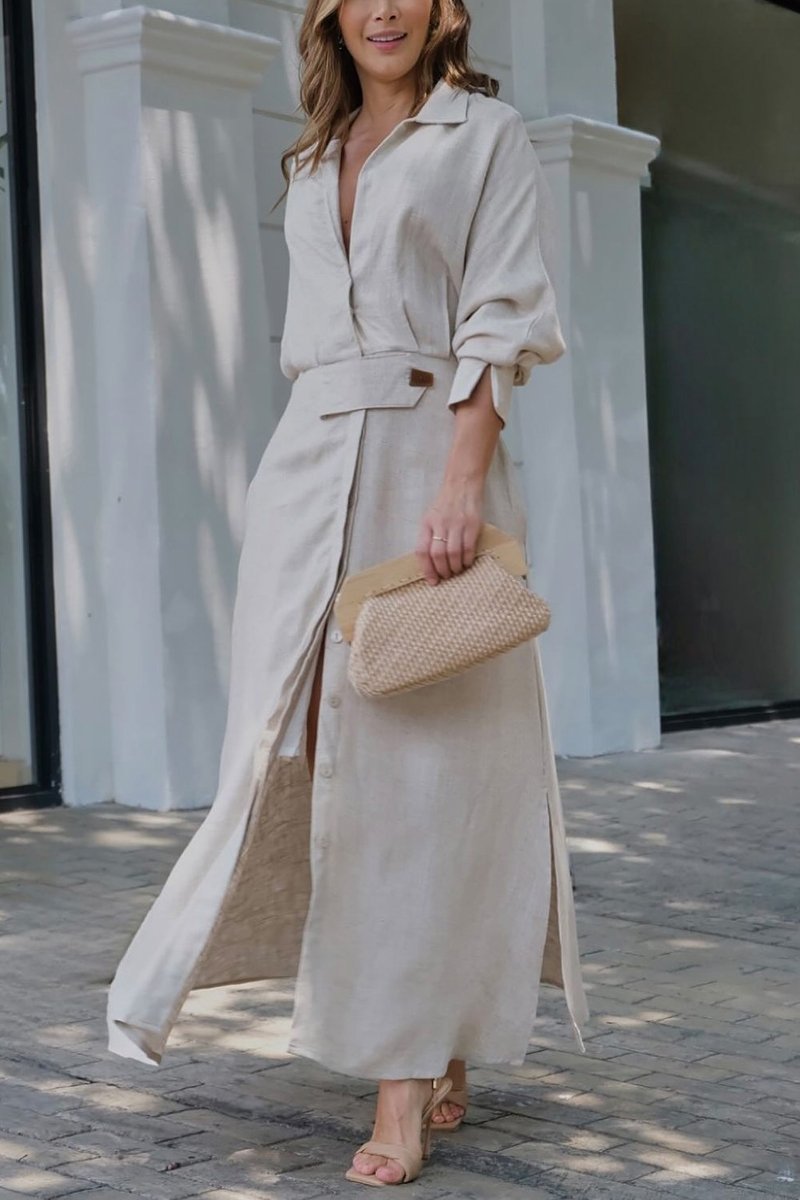Lydia | Maxikleid mit V-Ausschnitt