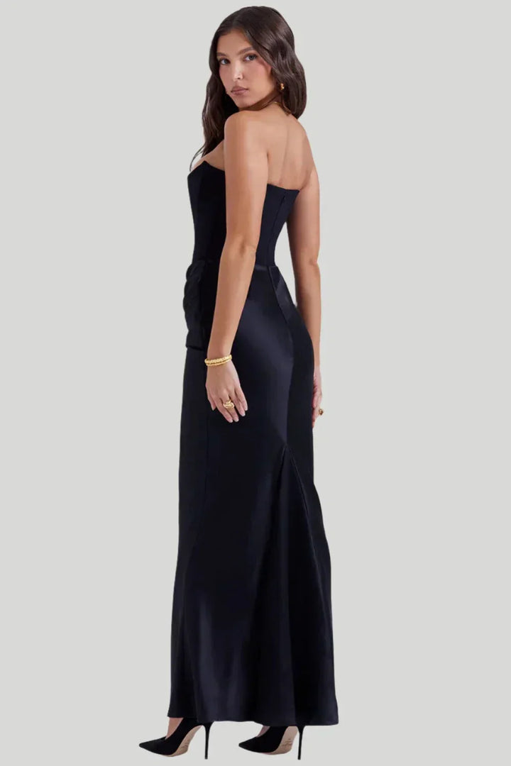 Charlotte | Strapless Elegantes Maxikleid