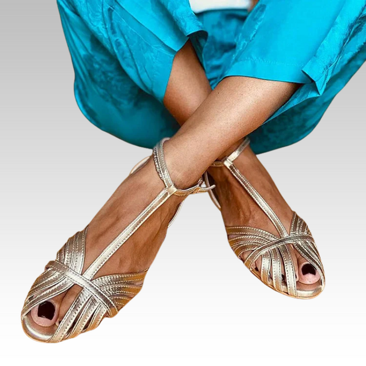 Sabine | Sandalen Gold